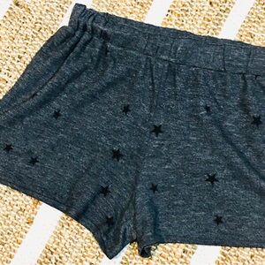 ENTI Women's Gray Star Patterned Shorts cotton loungewear grey cute comfortable